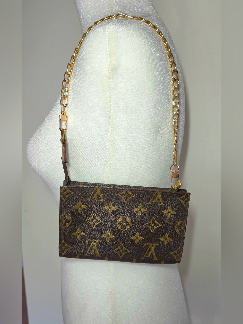 100% Authentic Louis Vuitton Monogram Pouch